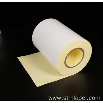 Bright White BOPP (TC) Freezer Adhesive Yellow Glassine